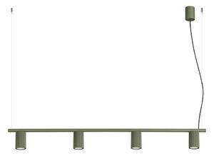 Sollux SL.2714 - Lampadario a cavo KARBON 4xGU10/10W/230V verde