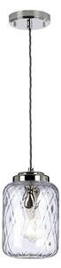 Lampada a sospensione Sola, nichel lucido, 1xE27x60W, vetro, dimensioni: 220,8x17x17 cm, IP20, Elstead