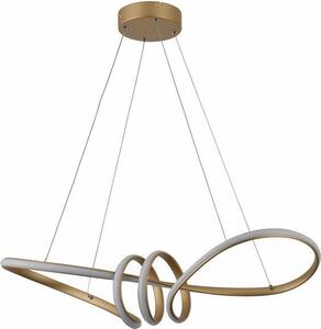 Lampada a sospensione moderna di design dorata Canbera LED 40W REA338901-09 Reality