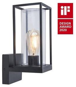 Lutec Design applique da esterno Flair antracite IP44 max. 40W E27 verticale