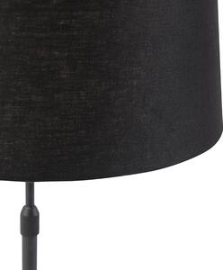 Lampada da tavolo nera paralume nero regolabile 35cm - PARTE