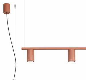 Sollux SL.2715 - Lampada a sospensione su cavo KARBON 4xGU10/10W/230V arancione