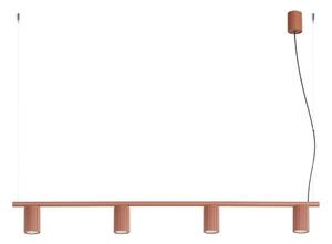 Sollux SL.2715 - Lampada a sospensione su cavo KARBON 4xGU10/10W/230V arancione