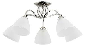 AMARILLO 5xE27 15W lampada da soffitto in cromo con cristallo ALF23745 Alfa