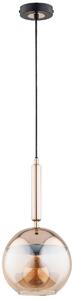 Lampada a sospensione VOLDA oro-nero-ambra 1xE27x15W vetro dim.: 85x20x20 cm IP20 Alfa