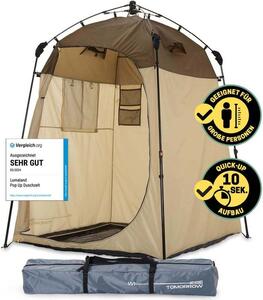 Tenda da doccia pop-up Where Tomorrow - 155x155x220 cm - Marrone