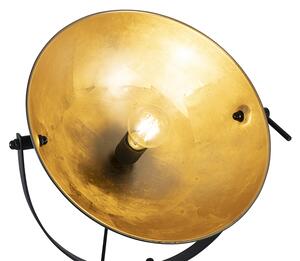 Lampada da terra nera oro 35 cm orientabile - MAGNAX