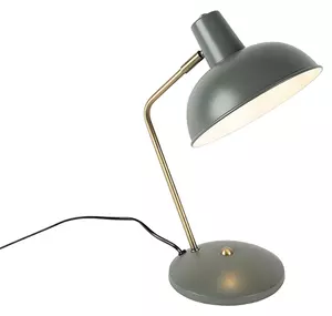 Lampada da tavolo retrò verde con bronzo - Milou