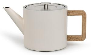 Teiera avorio in acciaio inox con filtro 1,1 l Duet Narvik – Bredemeijer