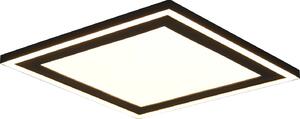 Plafoniera LED quadrata CARUS bianco e nero 16 W, bianco caldo 2300 lm, plastica, dimensioni: 3,5 x 33 x 33 cm, IP20, RL