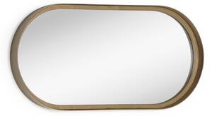Specchio da parete Tiare in metallo dorato 31 x 61,5 cm