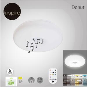 Plafoniera moderno Donut LED dimmerabile bianco D. 40 cm 40x40 cm, INSPIRE