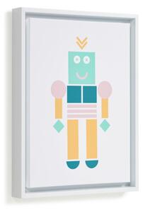 Quadro Julisa robot multicolore 30 x 40 cm