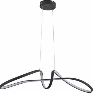 Lampada a sospensione LED Weva nera 40W Tonalità di bianco 3200 lm metallo dimensioni: 20x80x20 cm IP20 Reality