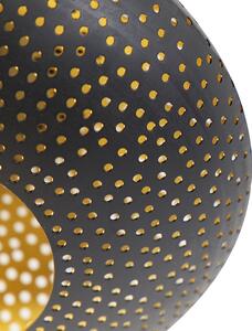 Plafoniera orientale nera con oro 25 cm - Radiance
