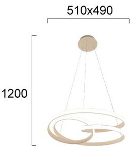 Lampadario LED a cavo RIBBON LED/42W/230V beige