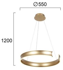 Lampadario LED a cavo MARLEN LED/36W/230V dorato