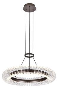 Lampada a sospensione LED su cavo ALBA LED/39W/230V grigio/trasparente