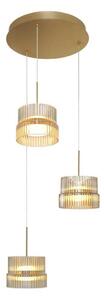 Lampadario LED a sospensione su cavo LUXE LED/34W/230V ottone