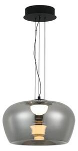 Lampadario LED a sospensione su cavo NADIA LED/20W/230V fumé/nero