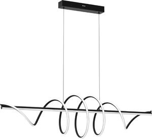 Lampada a sospensione LED Twist nera 90W, bianco neutro 3600 lm, alluminio, dimensioni: 100x111x31 cm, IP20, Milagro