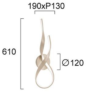 Applique LED RIBBON LED/21W/230V beige
