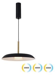 Lampadario a sospensione su cavo NUDO LED/11W/230V 3000/4000/6000K nero