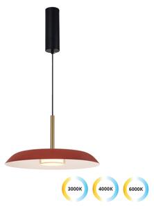 Lampadario LED su cavo NUDO LED/11W/230V 3000/4000/6000K rosso