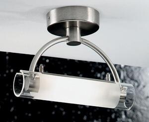 ARCHETTO APPLIQUE IN METALLO CROMATO E VETRO SABBIATO CON ATTACCO R7S 78MM ALOGENO