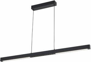 Lampada a sospensione LED Cassie nera 20W, bianco neutro, 1600 lm, acrilico, dimensioni: 120x90x5 cm, IP20, Reality