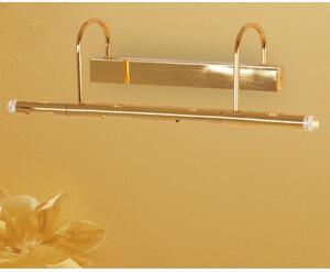 RUDY 4 APPLIQUE DA BAGNO O PARETE MODERNA IN METALLO ORO O CROMO CON LUCI ORIENTABILI