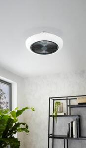 Ventilatore da soffitto LED integrato Sayulita, bianco, nero , con telecomando EGLO