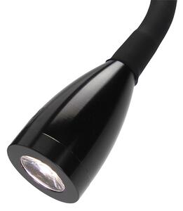 Applique moderna braccio flessibile LED nero - FLEX
