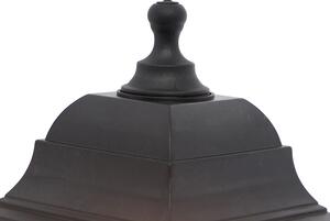Lampada da parete classica da esterno nera con rilevatore di movimento - Capital