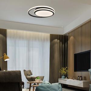 V-TAC VT-7783 Lampadario led da soffitto rotondo nero doppio cerchio 300mm 24W 4000K design moderno - sku 6994