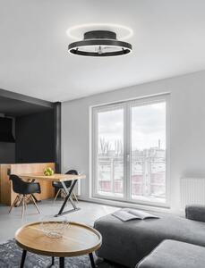 Ventilatore da soffitto LED integrato Marinella, nero opaco , con telecomando EGLO