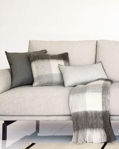 Tappeto Bernardine in lana e cotone bianco e nero 160 x 230 cm