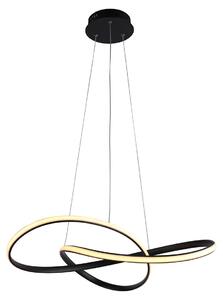 Lampada a sospensione Italux Consa LED, nera, 40 W, 3000 K