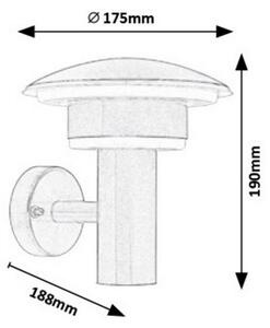 Rabalux 8976 - Applique a LED da esterno DENMARK LED/9W/230V IP44 1000lm 4000K