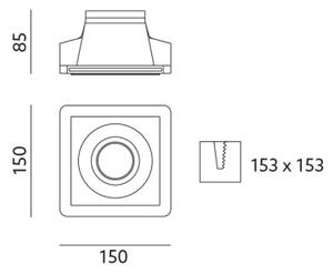 Lampada da incasso FELICE 1xGU10/35W/230V