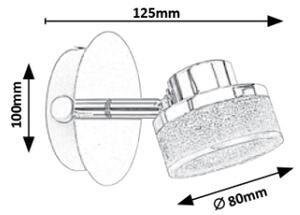 Rabalux 5635 - Luce Spot da parete a LED PADMA LED/5W/230V