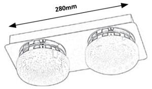 Rabalux 5662 - Plafoniera LED HILARY 2xLED/5W/230V