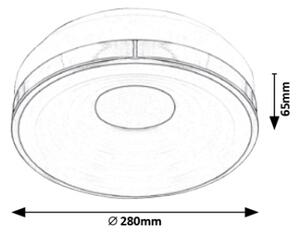 Rabalux 5696 - Plafoniera LED POLINA LED/18W/230V