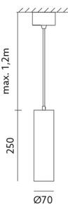 Lampadario a sospensione con filo LEONE 1xGU10/35W/230V