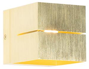 Lampada da parete moderna oro 9,7 cm - Transfer Groove