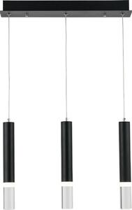 Lampada a sospensione LED Gwen nera 5W, bianco neutro, 1050 lm, acrilico, dimensioni: 100x45x3,8 cm, IP20, Reality