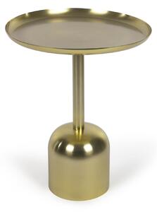 Tavolino rotondo Adaluz in metallo dorato Ø 37 cm