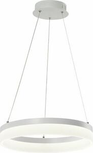 Lampada a sospensione LED Cornelia bianca 24W, bianco neutro, 1920 lm, acrilico, dimensioni: 100x40x40 cm, IP20, Reality