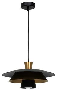 Platone nero-oro lampada a sospensione decorativa 1xE27 15W Luminex