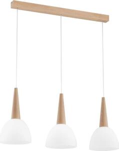 Sospensione 62208 ALFA BERA 3 luce legno
